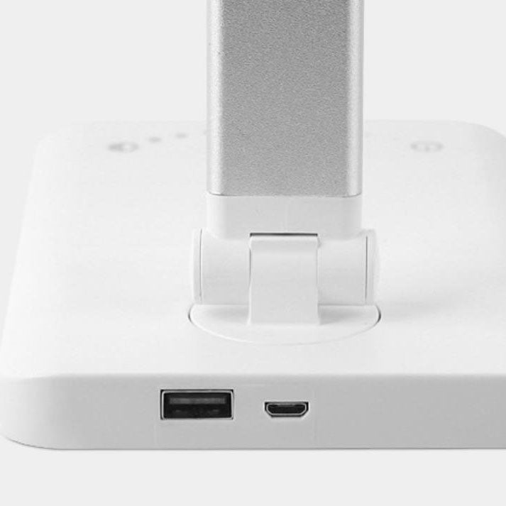 Skanto | Minimalistisk Intelligent Firkanthåndtak Sammenleggbart USB LED Skrivebordslampe
