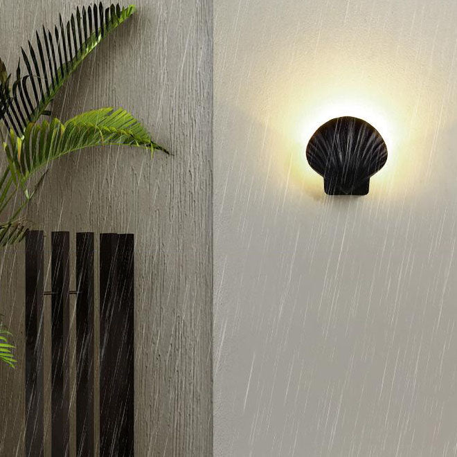 Utendørs Kreativ Skall Design Aluminium LED Vanntett Vegglampe | Skanto