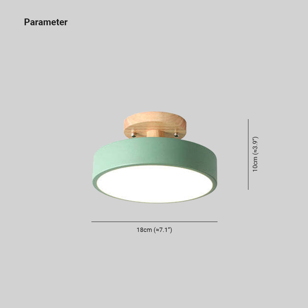 Moderne LED taklampe laget av tre – Quinn taklampe for stue, gang, soverom og spisestue | Skanto