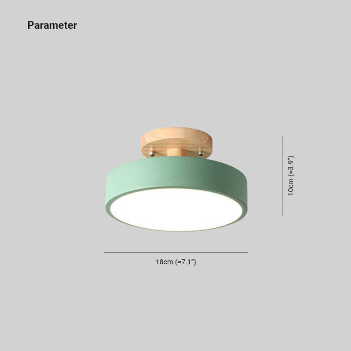 Moderne LED taklampe laget av tre – Quinn taklampe for stue, gang, soverom og spisestue | Skanto