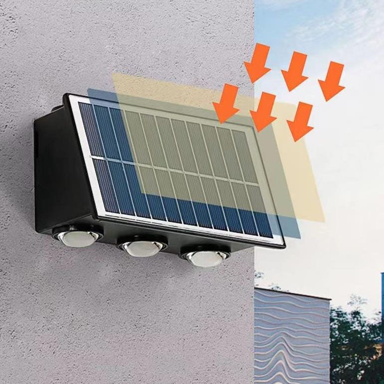 Moderne industriell sol vanntett ABS søyle LED vegglampe for utendørs terrasse | Skanto