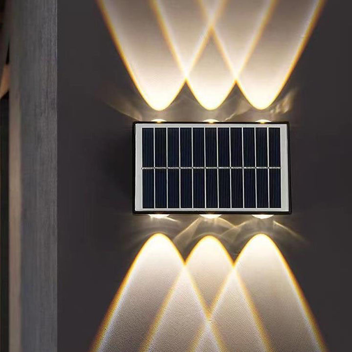 Moderne industriell sol vanntett ABS søyle LED vegglampe for utendørs terrasse | Skanto