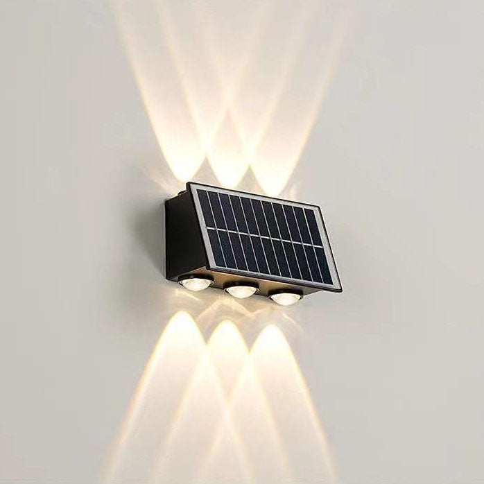 Moderne industriell sol vanntett ABS søyle LED vegglampe for utendørs terrasse | Skanto