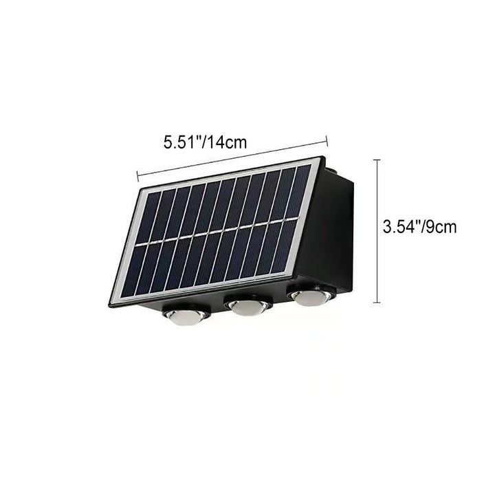 Moderne industriell sol vanntett ABS søyle LED vegglampe for utendørs terrasse | Skanto
