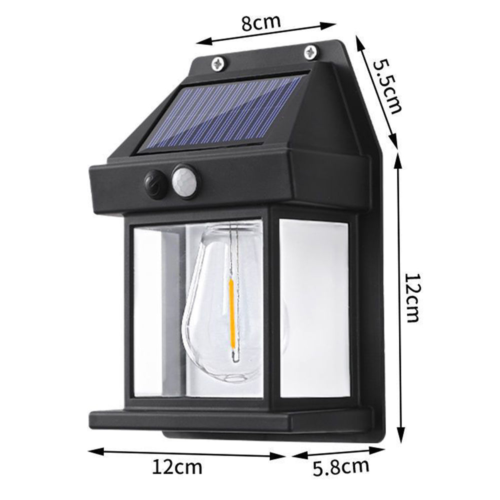 Skanto | Sensor LED Solcelle Wolfram Lyspære Solcelledrevet