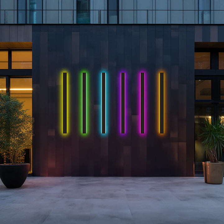 Zenith - Tight LED Vegglamper Svart Metall for Innendørs og Utendørs, Moderne Design for Hage og Hall | Skanto