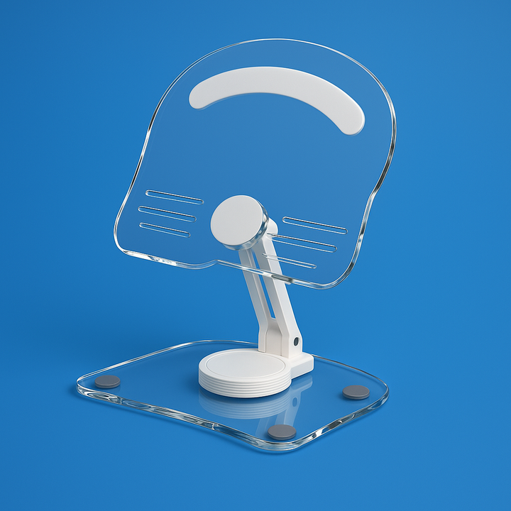 Ergonomiske justerbare vinkler – akryl sammenleggbart sklisikkert – hjemmekontor og studie Skanto