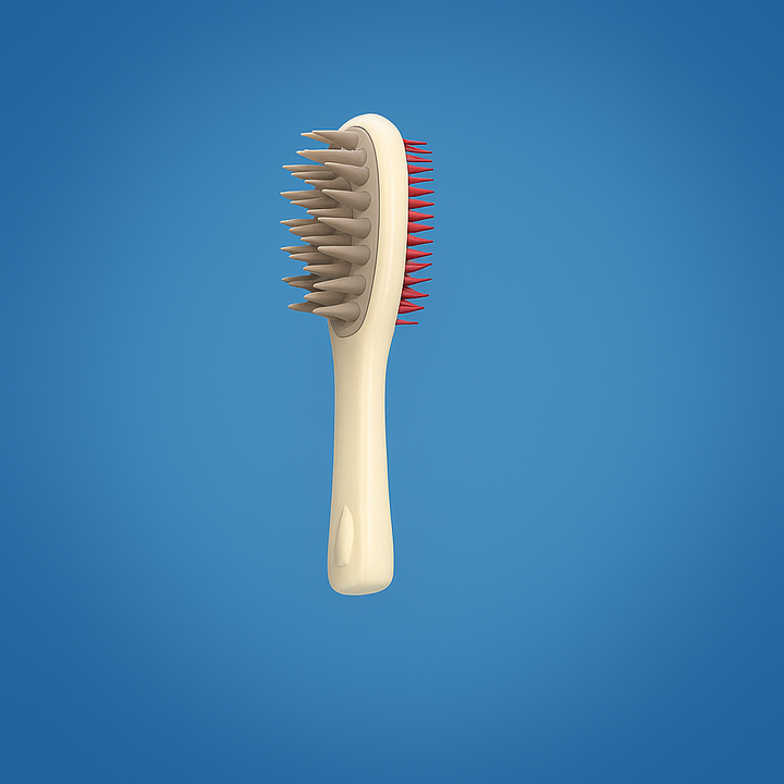 Sided Shampoo Brush – Silikon Hodebunnsmassasje – Dyp Rensing for Fet Hår & Følsom Hodebunn Skanto