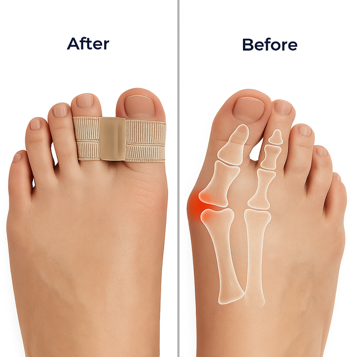 Bunions & Overlappende Tålindring – Myk Fleksibel Gel Design – Daglig Sko Komfort Skanto