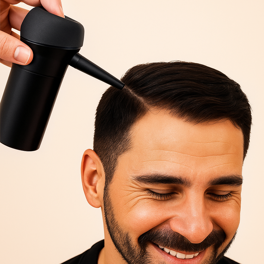 Precision Dyse Pumpe – Fin Spray Kontroll – Rask Naturlig Dekning for Tynnende Hår Skanto