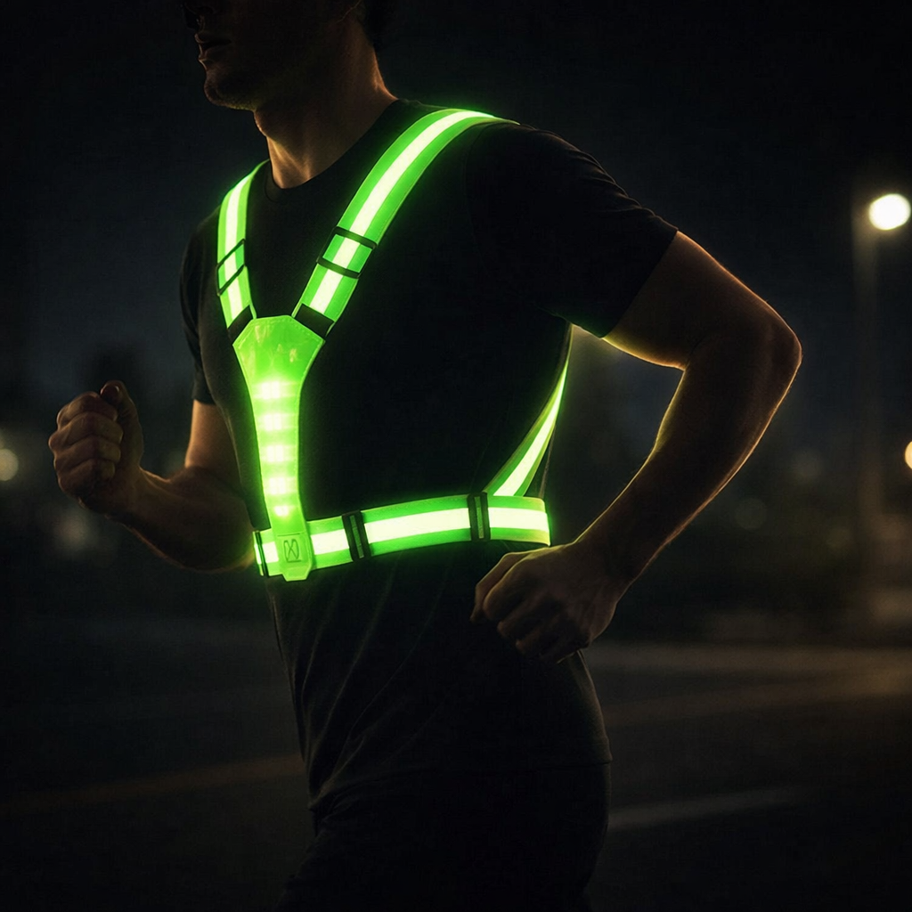 LED Sikkerhetsvest Pro – Refleksiv 360 Synlig Vest | Skanto