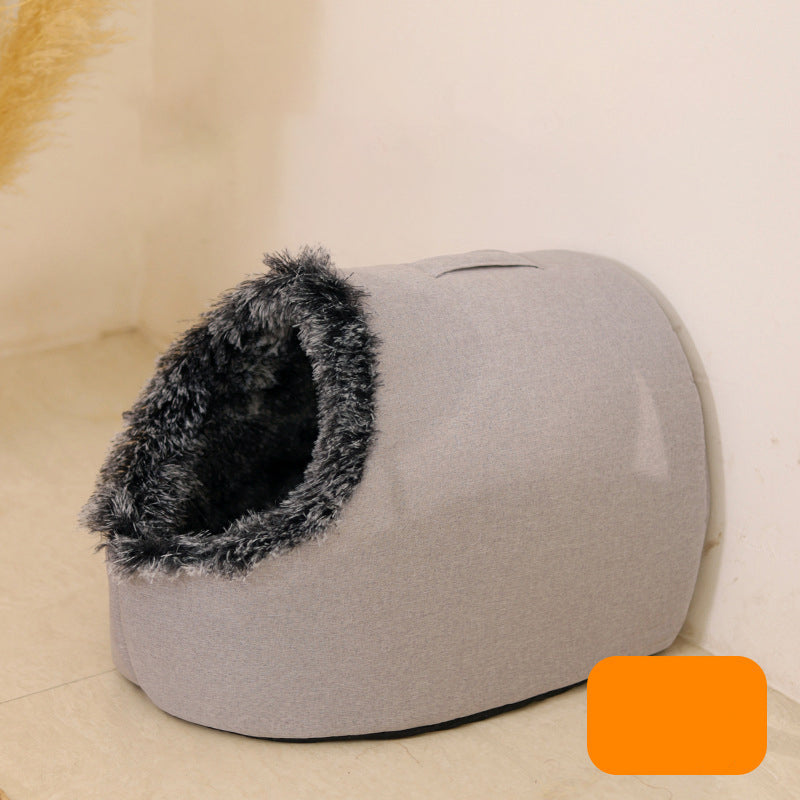 Skanto | CozyNest Dyre Hule Seng | Varm og komfortabel huleplass for din pelsete venn