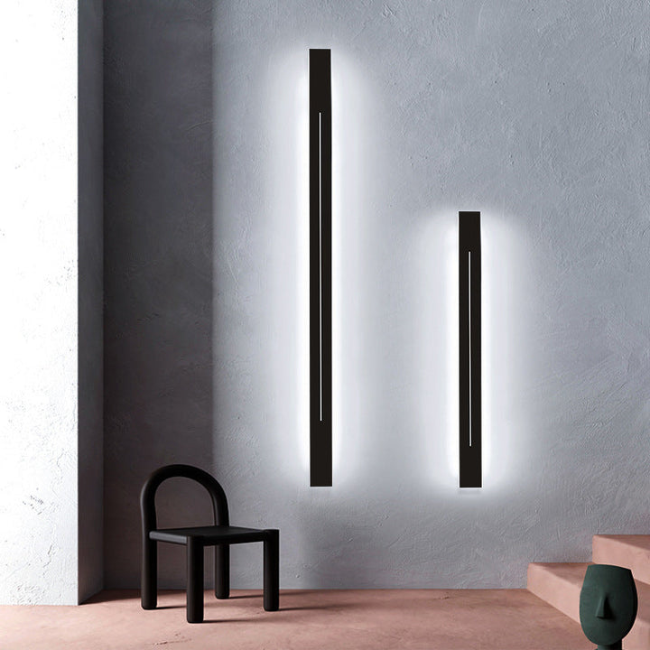 Skanto | Moderne LED Vegglampe i Svart Akryl