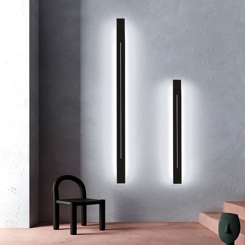 Simplicity Bar Formet LED Veggmontert Lys Metall Stue Vegglampe Belysning | Skanto