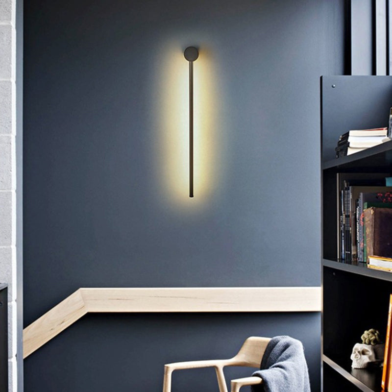 Slim Tube Formet Vegglampe Moderne Metall Stue LED Vegglampe Fixture | Skanto