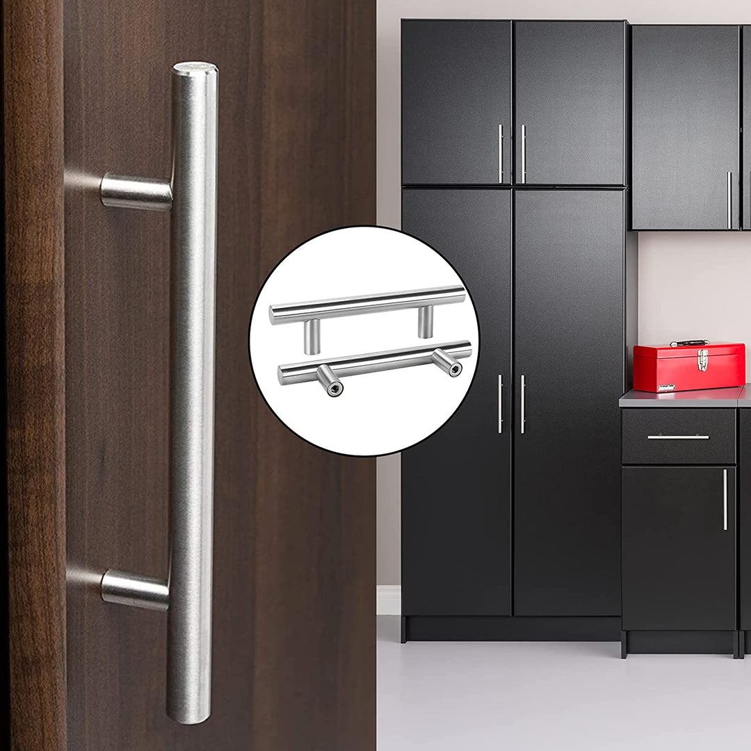 Skanto | Børstet Nikkel Modern Rustfritt Stål Skuffehardware T-Bar Håndtak