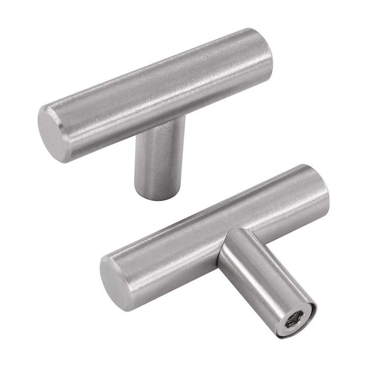 Skanto | Børstet Nikkel Modern Rustfritt Stål Skuffehardware T-Bar Håndtak