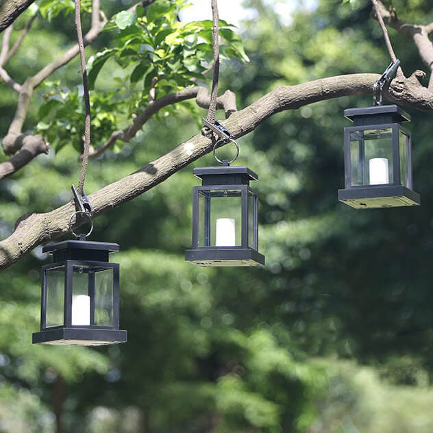 Skanto | Solar Retro Stearinlys Lantern LED Utendørs Hengende Lys