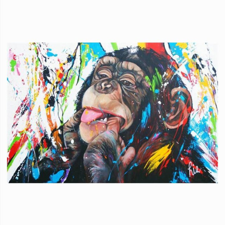 Pop Art Gatekunst - Lerret Veggkunst Maleri