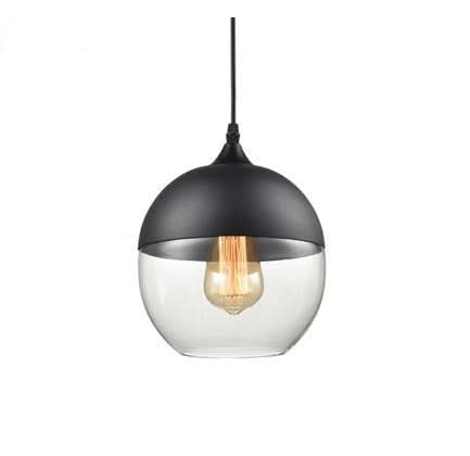Håndgeblasene Pendelleuchte fra Glas og Holz, Verstellbar