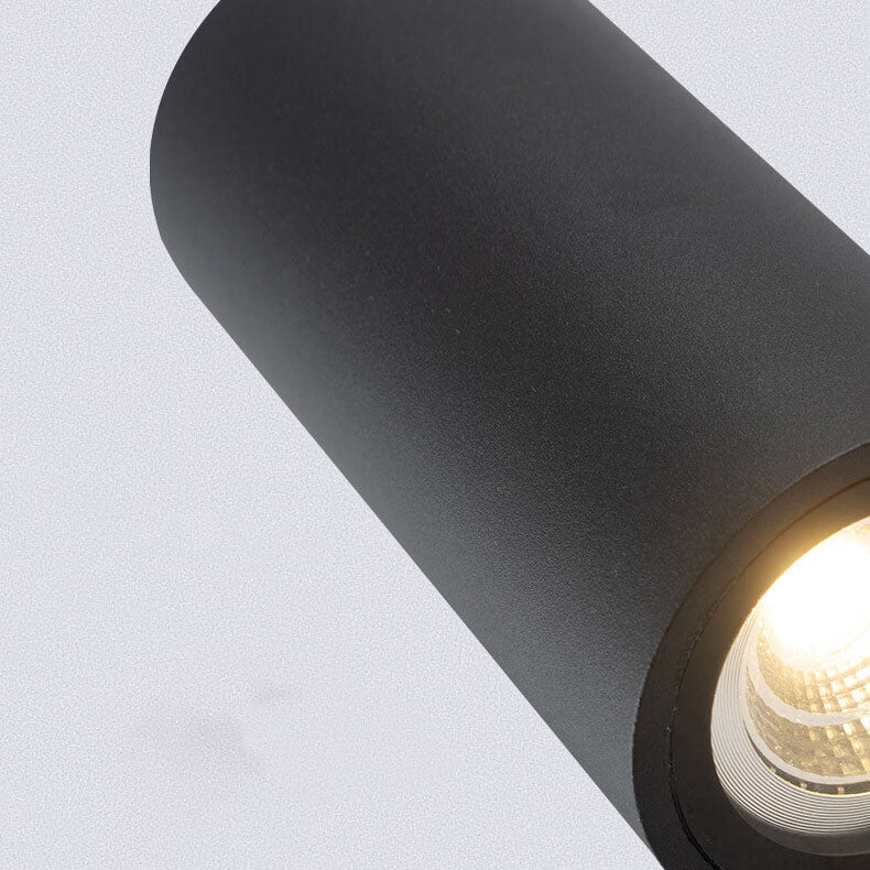 Moderne Enkle Utendørs Vannavstøtende Aluminium Glassylinder 2-Lykt Vegglampe | Skanto