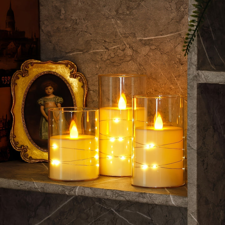 Skanto | SoftFlame - LED Lyssett med Fjernkontroll
