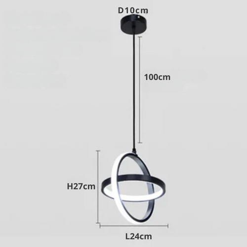 Moderne LED Hengende Lampe – Minimalistisk Pendellampe for Stue og Spisestue | Skanto