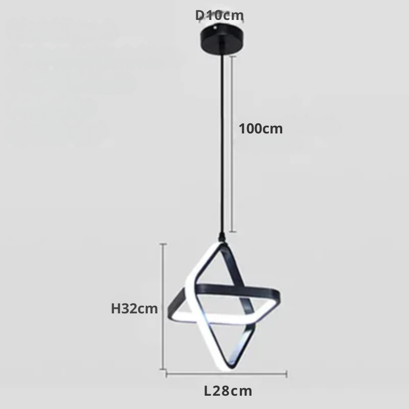 Moderne LED Hengende Lampe – Minimalistisk Pendellampe for Stue og Spisestue | Skanto