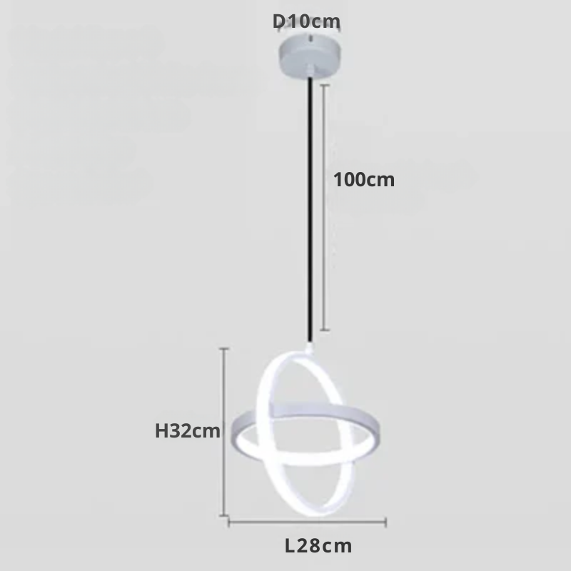 Moderne LED Hengende Lampe – Minimalistisk Pendellampe for Stue og Spisestue | Skanto