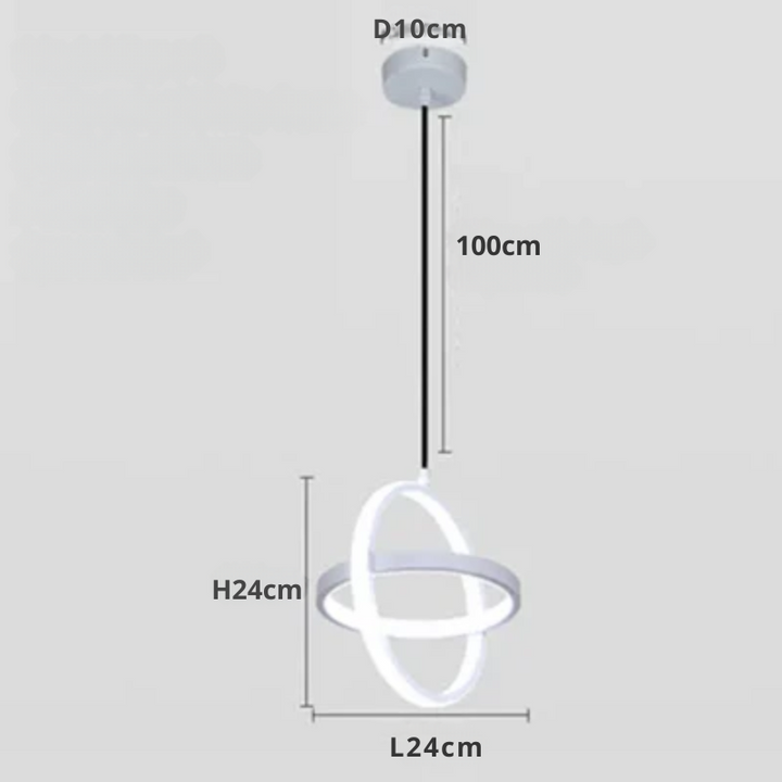 Moderne LED Hengende Lampe – Minimalistisk Pendellampe for Stue og Spisestue | Skanto