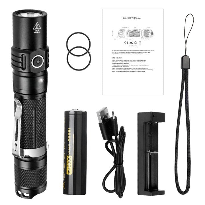 Night Power Tactical LED Lommelykt | Skanto