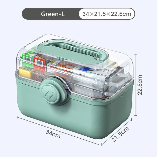 Heim Medisin Boks Oppbevaring Organizer