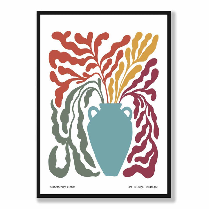 Moderne Boho Blomsterplakat nr. 5 Botanikk