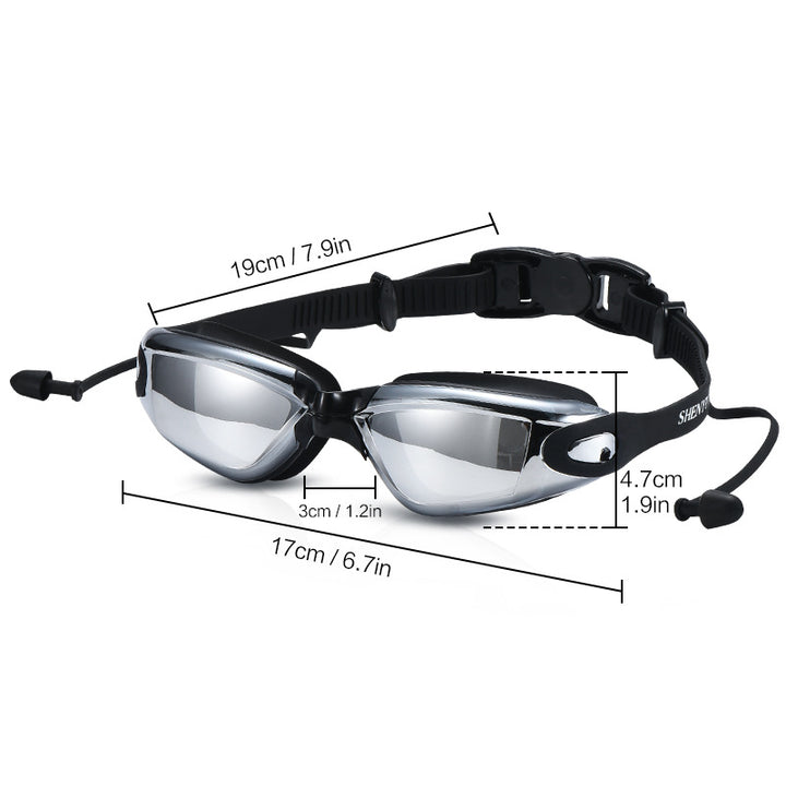 Svømme sett med komfort svømmebrille og trendy svømmehette Skanto