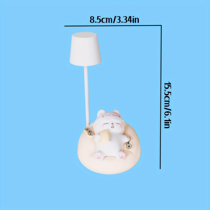 LumiKat Lampe - Søt LED Katt Nattlampe Skanto