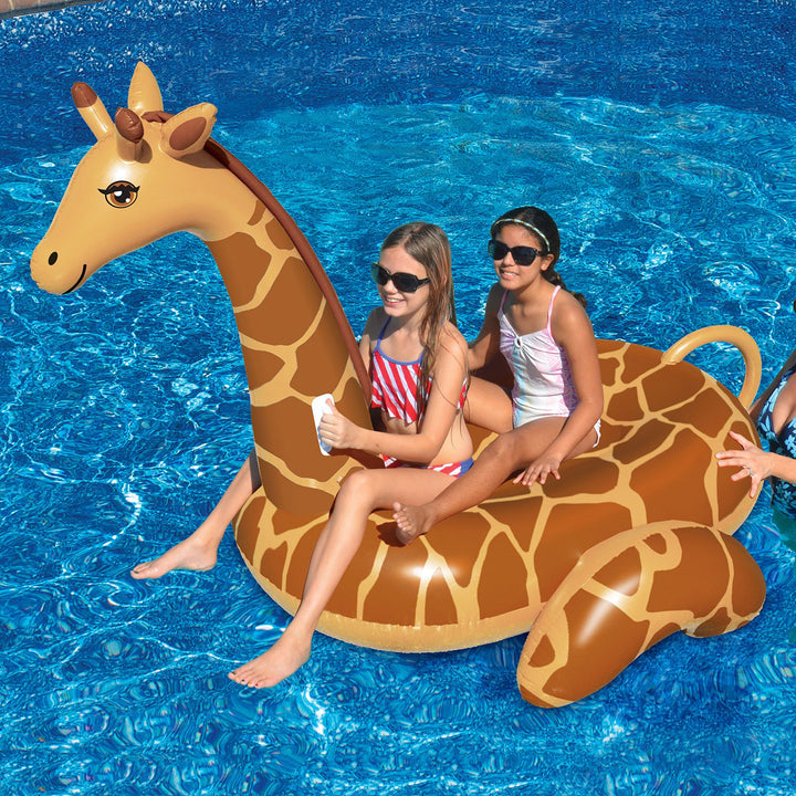 Unisex Oppblåsbar Giraff Bassenget Floater Skanto
