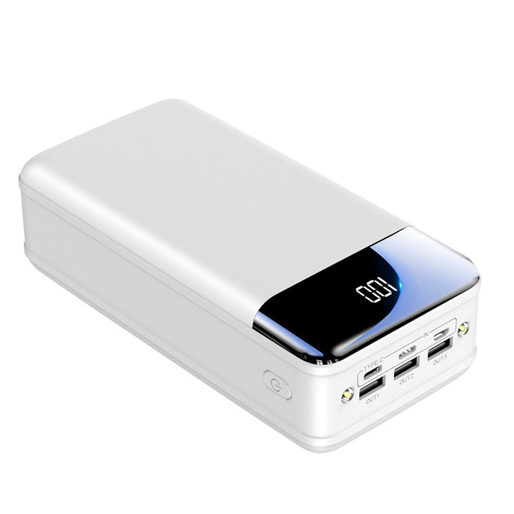 Høyytelses powerbank med intelligent LED-skjerm og flere ladeporter Skanto