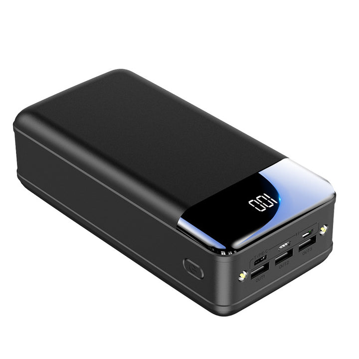 Høyytelses powerbank med intelligent LED-skjerm og flere ladeporter Skanto