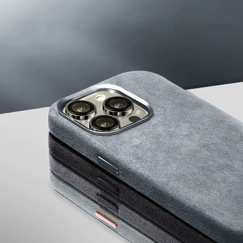 Skanto | Italiensk Alcantara Magnetisk Etui for Iphone
