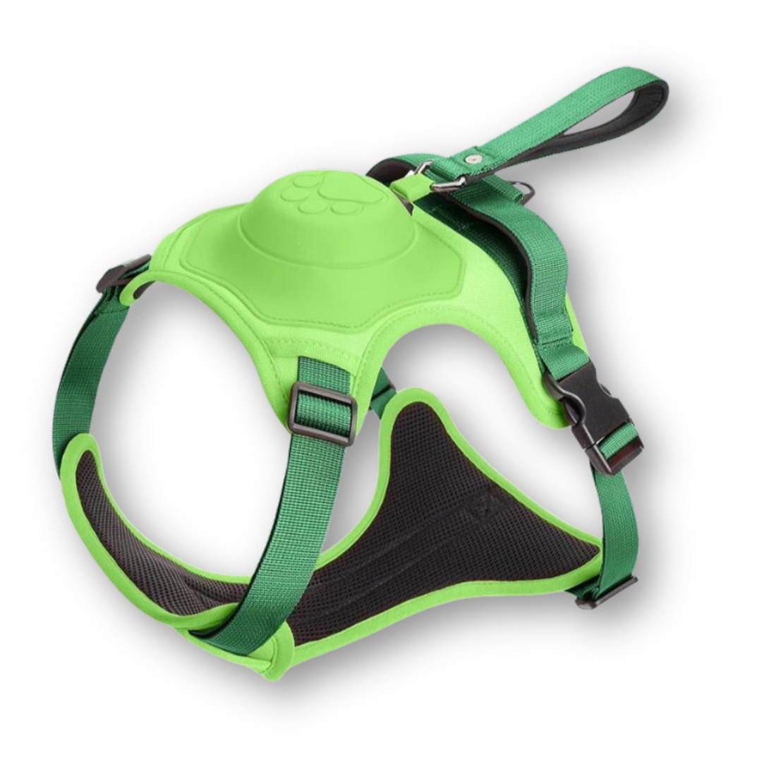 FlexiHarness – Komfortabel 2-i-1 hundesele med bånd Skanto