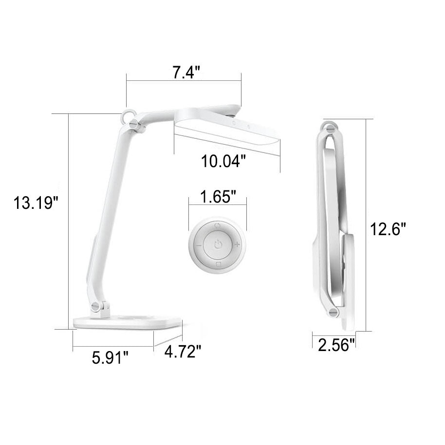 Skanto | Moderne Student Øyevern USB-lading Folding LED Skrivebordslampe