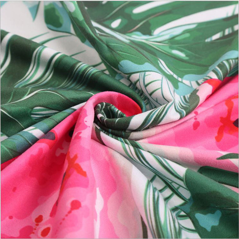 Strandhåndkle med tropisk flamingo-design Skanto