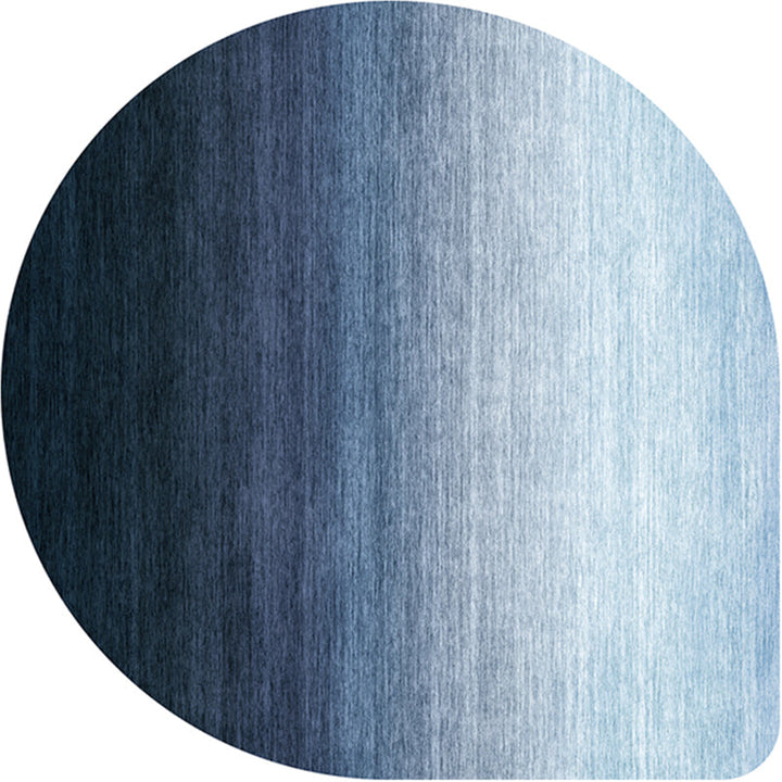 Skanto | Uregelmessig Form Solid Farge Teppe Flerfarget Enkel Teppe Kjemisk Fiber Blend Antiskli Baksiden Innendørs Teppe for Dekorasjon