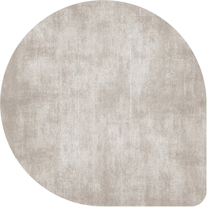 Skanto | Uregelmessig Form Solid Farge Teppe Flerfarget Enkel Teppe Kjemisk Fiber Blend Antiskli Baksiden Innendørs Teppe for Dekorasjon