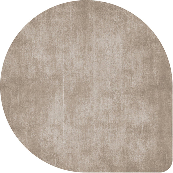 Skanto | Uregelmessig Form Solid Farge Teppe Flerfarget Enkel Teppe Kjemisk Fiber Blend Antiskli Baksiden Innendørs Teppe for Dekorasjon