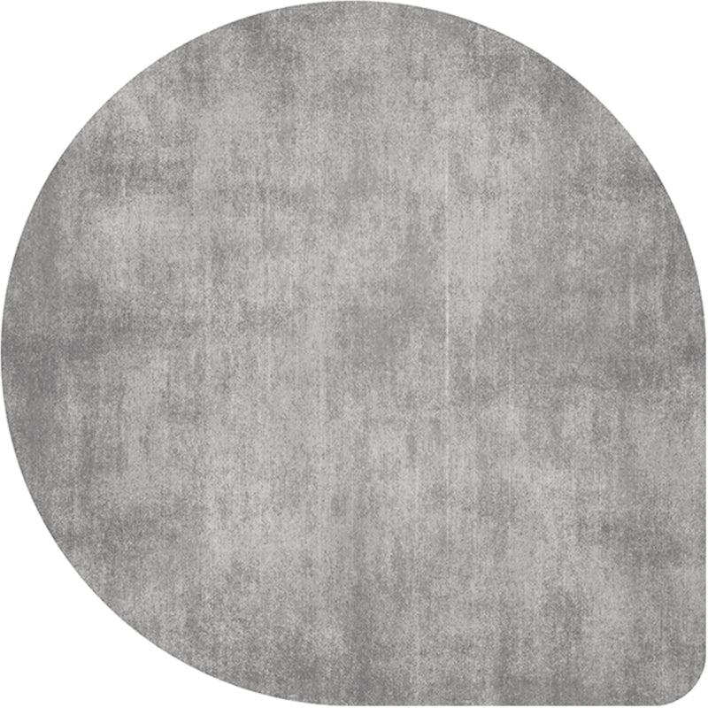 Skanto | Uregelmessig Form Solid Farge Teppe Flerfarget Enkel Teppe Kjemisk Fiber Blend Antiskli Baksiden Innendørs Teppe for Dekorasjon