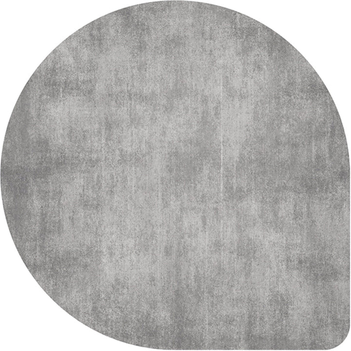 Skanto | Uregelmessig Form Solid Farge Teppe Flerfarget Enkel Teppe Kjemisk Fiber Blend Antiskli Baksiden Innendørs Teppe for Dekorasjon