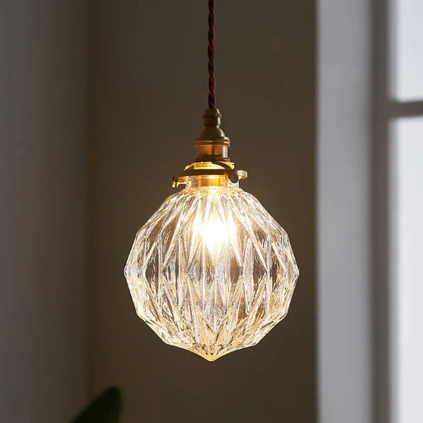 GlobeLight - Industriell Pendellampe med Klar Glasshus Skanto