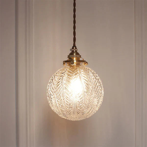GlobeLight - Industriell Pendellampe med Klar Glasshus Skanto