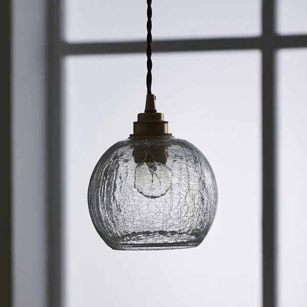 GlobeLight - Industriell Pendellampe med Klar Glasshus Skanto